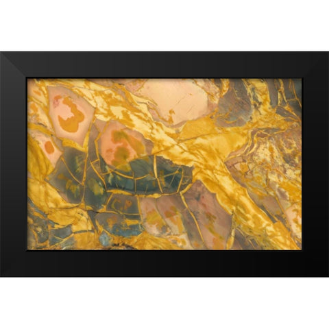 Oregon, Owyhee River Valley Morrisonite Jasper Black Modern Wood Framed Art Print by Kirkland, Dennis