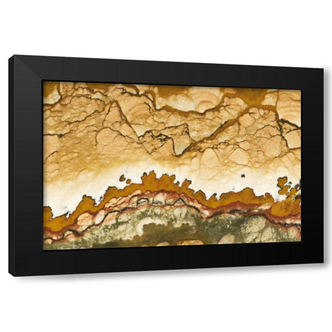Oregon, Rocky Butte Picture jasper stone Black Modern Wood Framed Art Print by Kirkland, Dennis