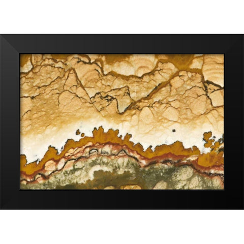 Oregon, Rocky Butte Picture jasper stone Black Modern Wood Framed Art Print by Kirkland, Dennis