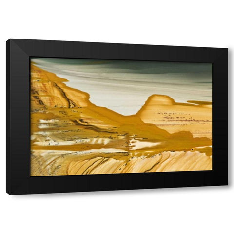 Oregon, Owyhee Close-up of picture jasper stone Black Modern Wood Framed Art Print with Double Matting by Kirkland, Dennis