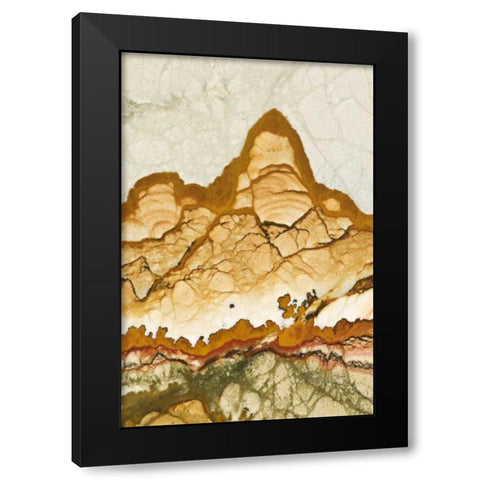 Oregon, Rocky Butte Picture jasper stone Black Modern Wood Framed Art Print with Double Matting by Kirkland, Dennis