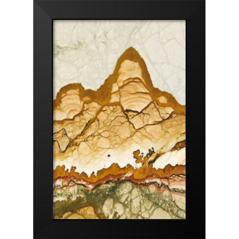 Oregon, Rocky Butte Picture jasper stone Black Modern Wood Framed Art Print by Kirkland, Dennis