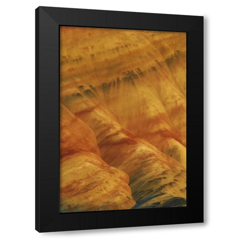 Oregon, John Day Fossil Beds NM Painted Hills Black Modern Wood Framed Art Print with Double Matting by Terrill, Steve