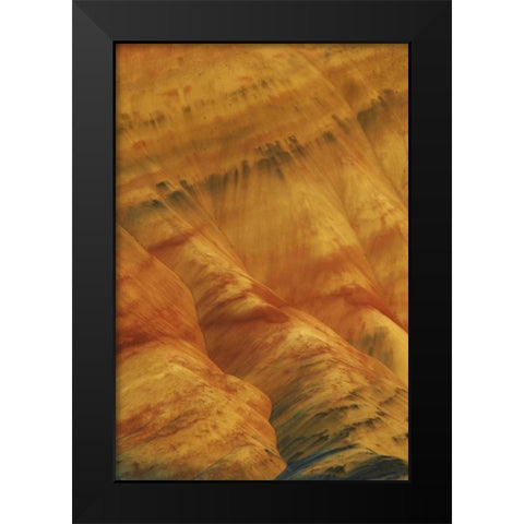 Oregon, John Day Fossil Beds NM Painted Hills Black Modern Wood Framed Art Print by Terrill, Steve