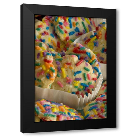 Oregon, Portland Sugar cookies with sprinkles Black Modern Wood Framed Art Print with Double Matting by Terrill, Steve