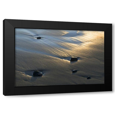 USA, Oregon Beach scenic at sunset Black Modern Wood Framed Art Print by Rotenberg, Nancy