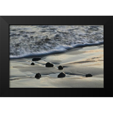 USA, Oregon Beach scenic Black Modern Wood Framed Art Print by Rotenberg, Nancy