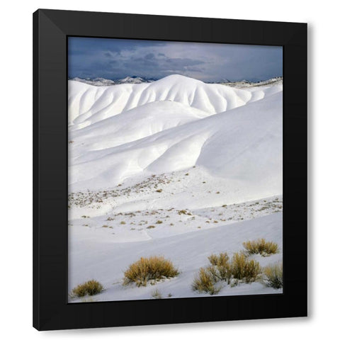 OR, John Day Fossil Beds NM The Painted Hills Black Modern Wood Framed Art Print with Double Matting by Terrill, Steve