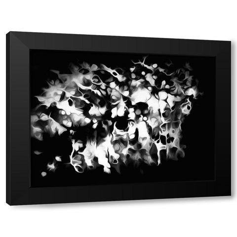 Oregon Abstract of black and white photograph Black Modern Wood Framed Art Print by Jaynes Gallery