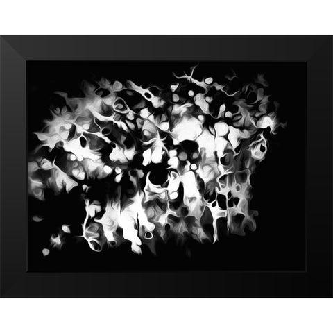 Oregon Abstract of black and white photograph Black Modern Wood Framed Art Print by Jaynes Gallery