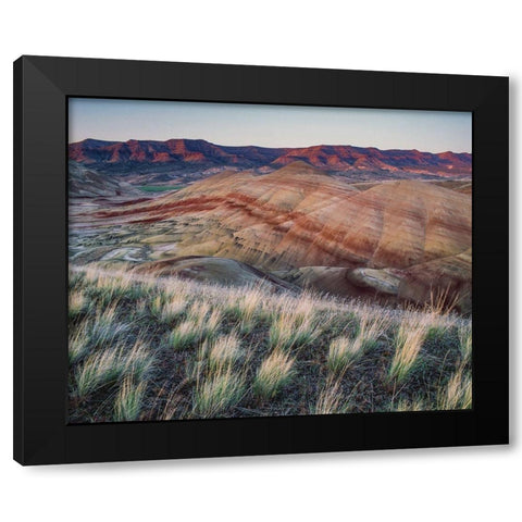 Painted Hills at John Day Fossil Beds National Monument-Oregon Black Modern Wood Framed Art Print with Double Matting by Garber, Howie