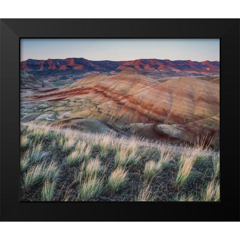 Painted Hills at John Day Fossil Beds National Monument-Oregon Black Modern Wood Framed Art Print by Garber, Howie