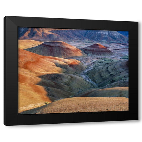 Painted Hills at John Day Fossil Beds National Monument-Oregon Black Modern Wood Framed Art Print with Double Matting by Garber, Howie