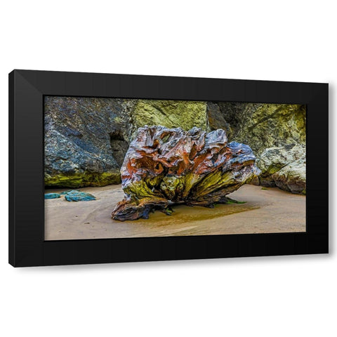 USA-Oregon-Bandon-Beach Black Modern Wood Framed Art Print by Restuccia, Joe III