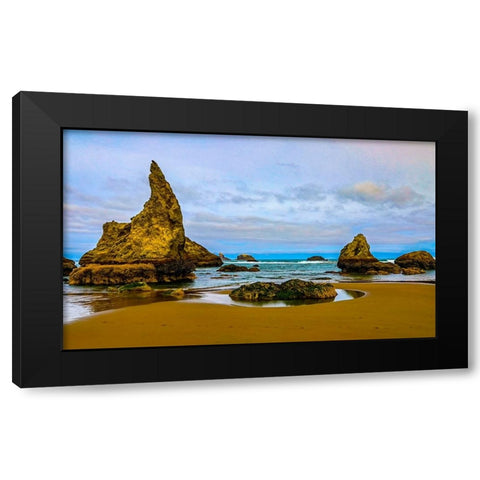 USA-Oregon-Bandon-Beach Black Modern Wood Framed Art Print with Double Matting by Restuccia, Joe III