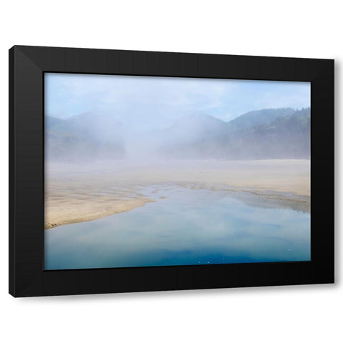 Oregon-Hug Point Foggy beach Black Modern Wood Framed Art Print by Wild, Jamie and Judy