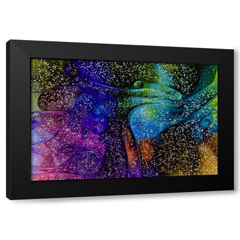 USA, Pennsylvania, Erie Oil abstract Black Modern Wood Framed Art Print with Double Matting by Anon, Ellen