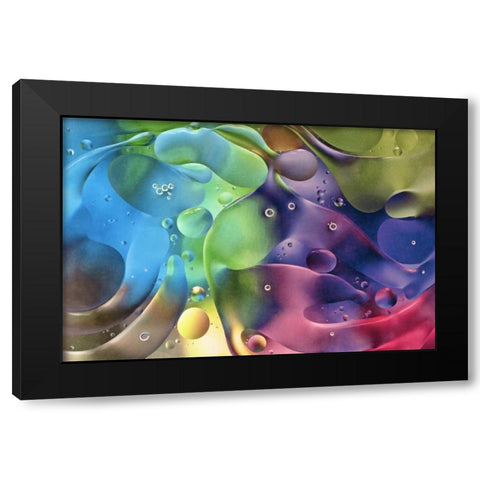 USA, Pennsylvania, Erie Oil abstract Black Modern Wood Framed Art Print with Double Matting by Anon, Ellen
