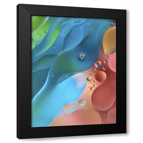 USA, Pennsylvania, Erie Oil abstract Black Modern Wood Framed Art Print with Double Matting by Anon, Ellen