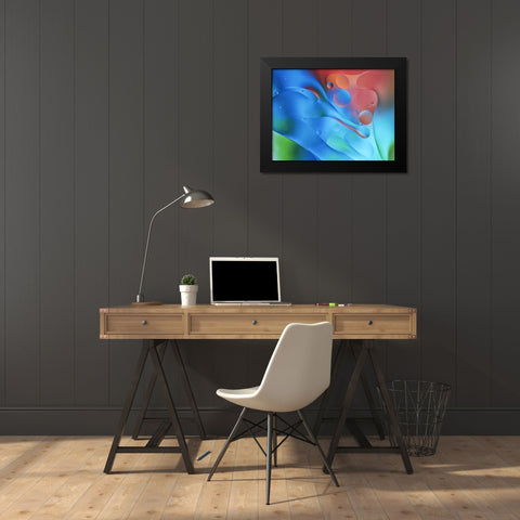 USA, Pennsylvania, Erie Oil abstract Black Modern Wood Framed Art Print by Anon, Ellen
