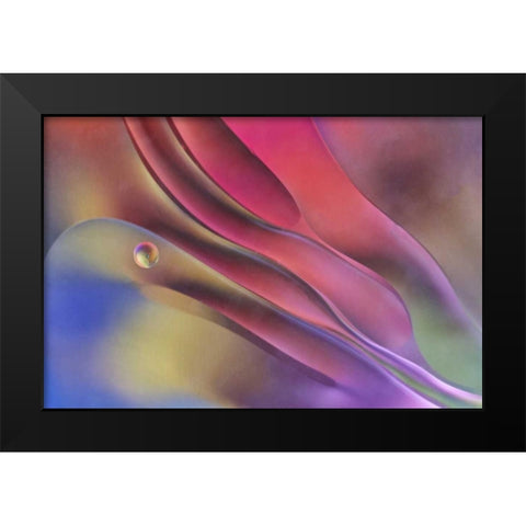 USA, Pennsylvania, Erie Oil abstract Black Modern Wood Framed Art Print by Anon, Ellen