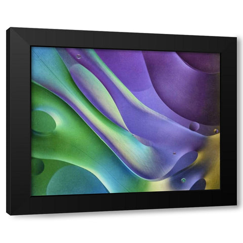 USA, Pennsylvania, Erie Oil abstract Black Modern Wood Framed Art Print with Double Matting by Anon, Ellen