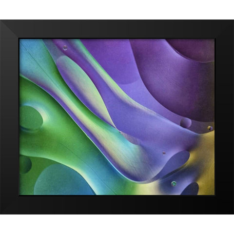 USA, Pennsylvania, Erie Oil abstract Black Modern Wood Framed Art Print by Anon, Ellen
