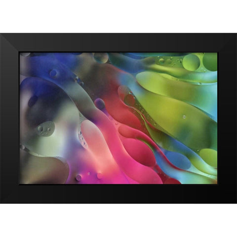 USA, Pennsylvania, Erie Oil abstract Black Modern Wood Framed Art Print by Anon, Ellen