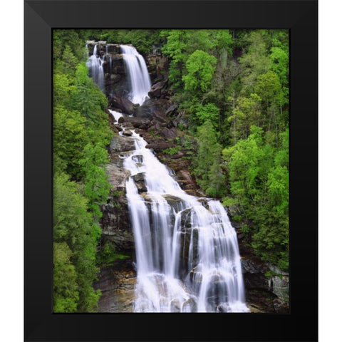 USA, Whitewater Falls in South Carolina Black Modern Wood Framed Art Print by Talbot Frank, Christopher