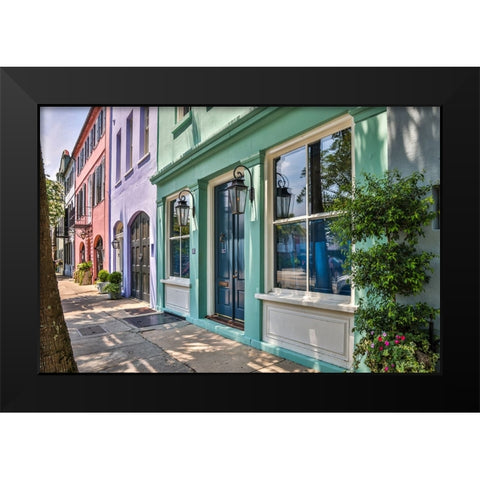 Usa-South Carolina-Charleston Black Modern Wood Framed Art Print by Looney, Hollice