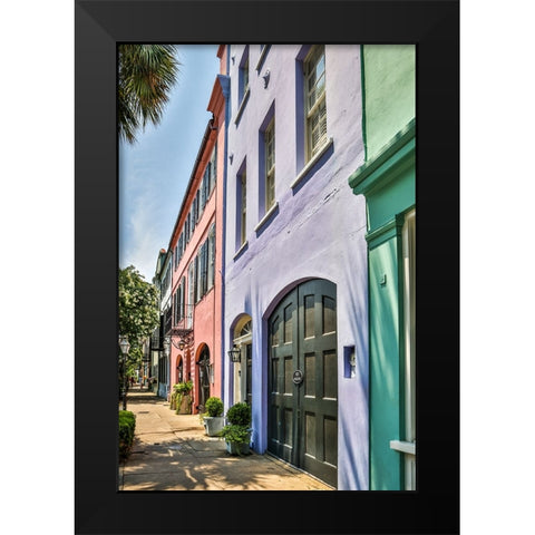 Usa-South Carolina-Charleston Black Modern Wood Framed Art Print by Looney, Hollice