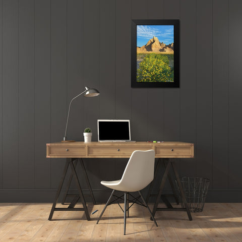 Badlands National Park-South Dakota Black Modern Wood Framed Art Print by Majchrowicz, Alan