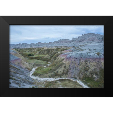 South Dakota, Badlands NP Wilderness landscape Black Modern Wood Framed Art Print by Illg, Cathy and Gordon