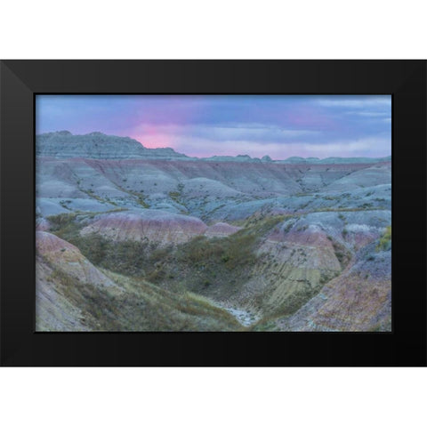 South Dakota, Badlands NP Wilderness landscape Black Modern Wood Framed Art Print by Illg, Cathy and Gordon