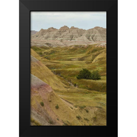 South Dakota, Badlands NP Wilderness landscape Black Modern Wood Framed Art Print by Illg, Cathy and Gordon