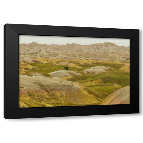 South Dakota, Badlands NP Wilderness landscape Black Modern Wood Framed Art Print with Double Matting by Illg, Cathy and Gordon