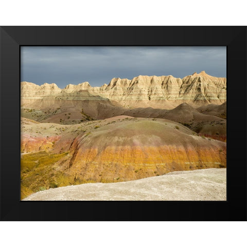 South Dakota- Badlands National Park. Badlands rock formations Black Modern Wood Framed Art Print by Wild, Jamie and Judy