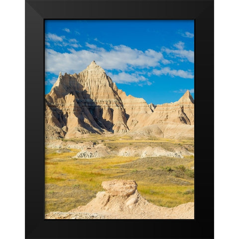 South Dakota- Badlands National Park. Badlands rock formations Black Modern Wood Framed Art Print by Wild, Jamie and Judy