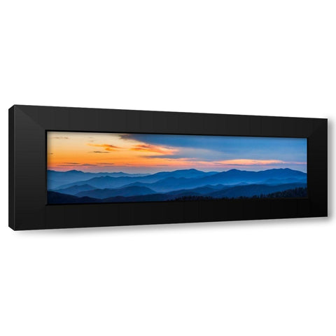 View of Smoky Mountain Range from Clingmans Dome Black Modern Wood Framed Art Print by Miller, Anna