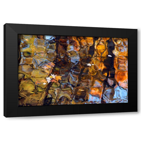 Reflections in Smoky Mountain Creek-Tennessee-USA Black Modern Wood Framed Art Print with Double Matting by Miller, Anna