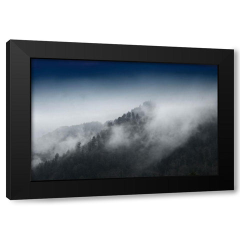 Mountain Clouds at Newfound Gap-Smoky Mountains National Park-Tennessee-USA Black Modern Wood Framed Art Print with Double Matting by Miller, Anna
