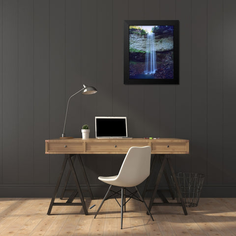 Tennessee, Fall Creek Falls SP, Fall Creek Falls Black Modern Wood Framed Art Print by Talbot Frank, Christopher