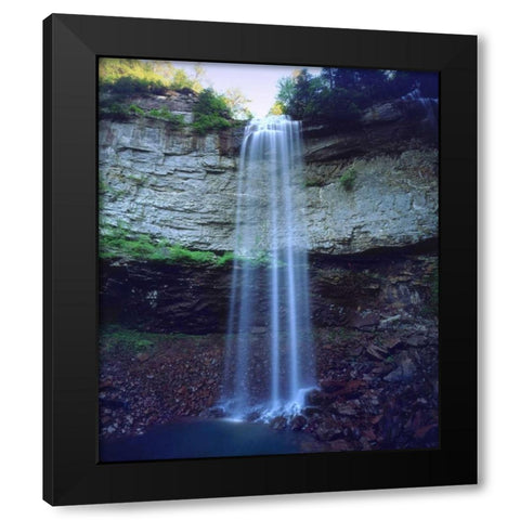 Tennessee, Fall Creek Falls SP, Fall Creek Falls Black Modern Wood Framed Art Print with Double Matting by Talbot Frank, Christopher