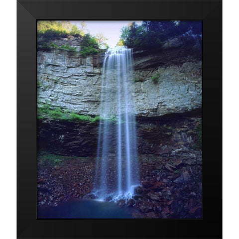 Tennessee, Fall Creek Falls SP, Fall Creek Falls Black Modern Wood Framed Art Print by Talbot Frank, Christopher