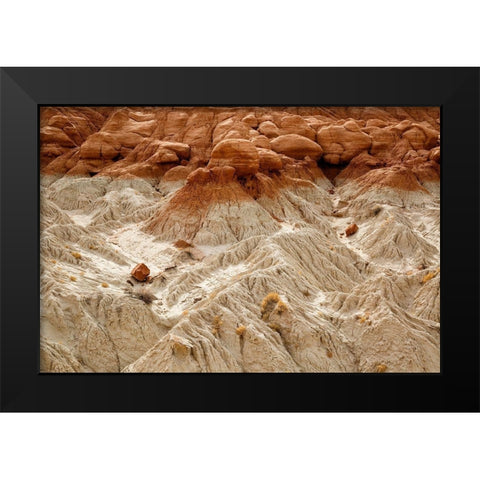 Utah-Grand Staircase-Escalante National Monument-Toadstools area Black Modern Wood Framed Art Print by Collins, Ann