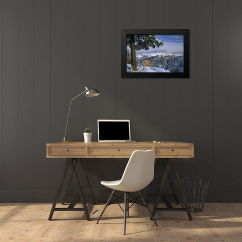 USA, Utah, Bryce Canyon in Winter Black Modern Wood Framed Art Print by Rotenberg, Nancy