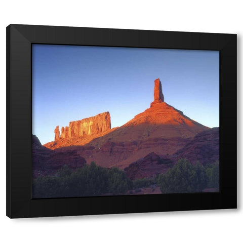 USA, Utah, Sandstone formations at sunset Black Modern Wood Framed Art Print with Double Matting by Talbot Frank, Christopher