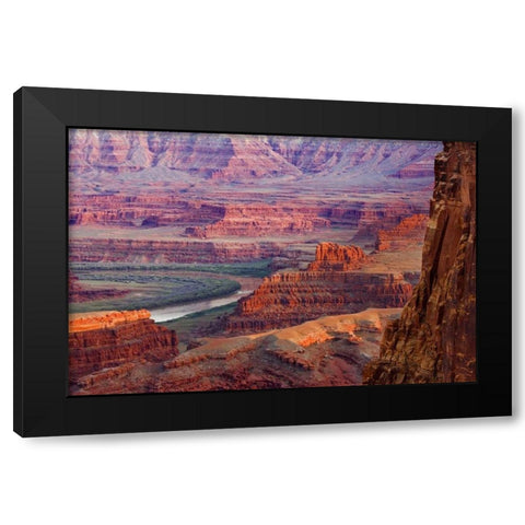 UT, Dead Horse Point View of the Colorado River Black Modern Wood Framed Art Print by Paulson, Don