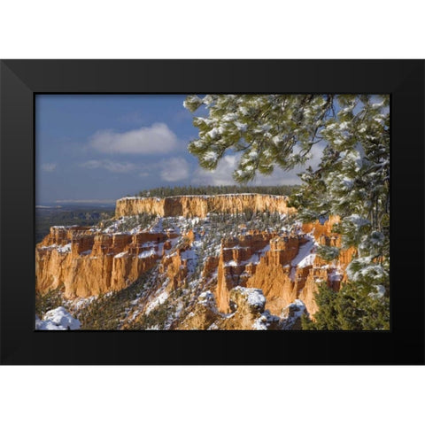 UT, Bryce Canyon Sunrise on canyon formations Black Modern Wood Framed Art Print by Paulson, Don