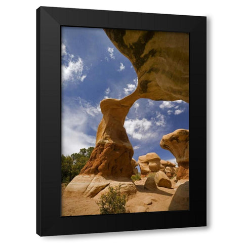 UT, Escalante Grand Staircase NM, Devils Garden Black Modern Wood Framed Art Print by Paulson, Don